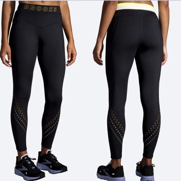 Brooks Running Black Run Within 7/8 Tight size medium - Picture 1 of 15